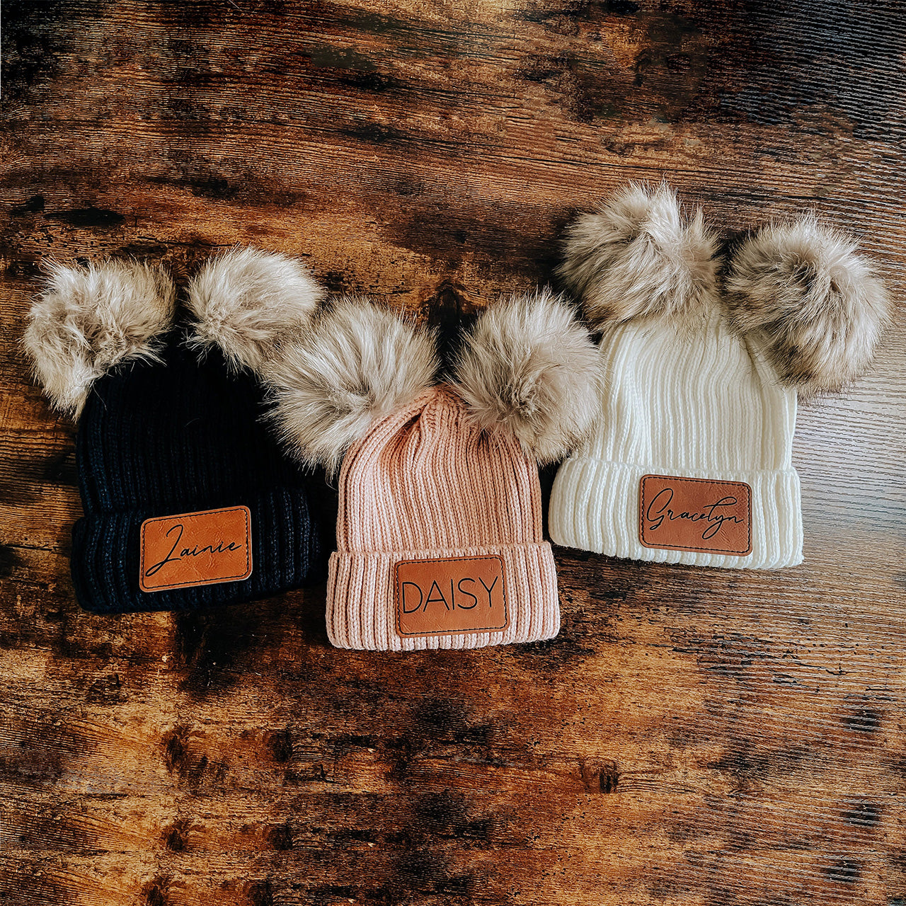 Custom winter hats with pom online